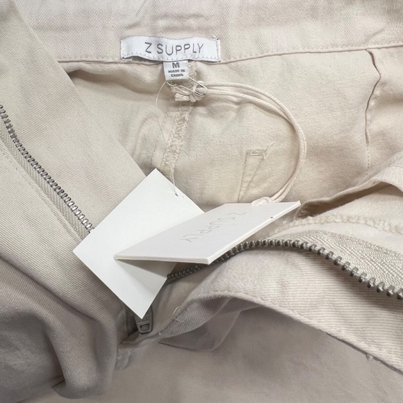 Z-Supply Cargo Pants Women M Beige Drawstring Pockets Soft Comfy Jogger Style - Picture 10 of 10